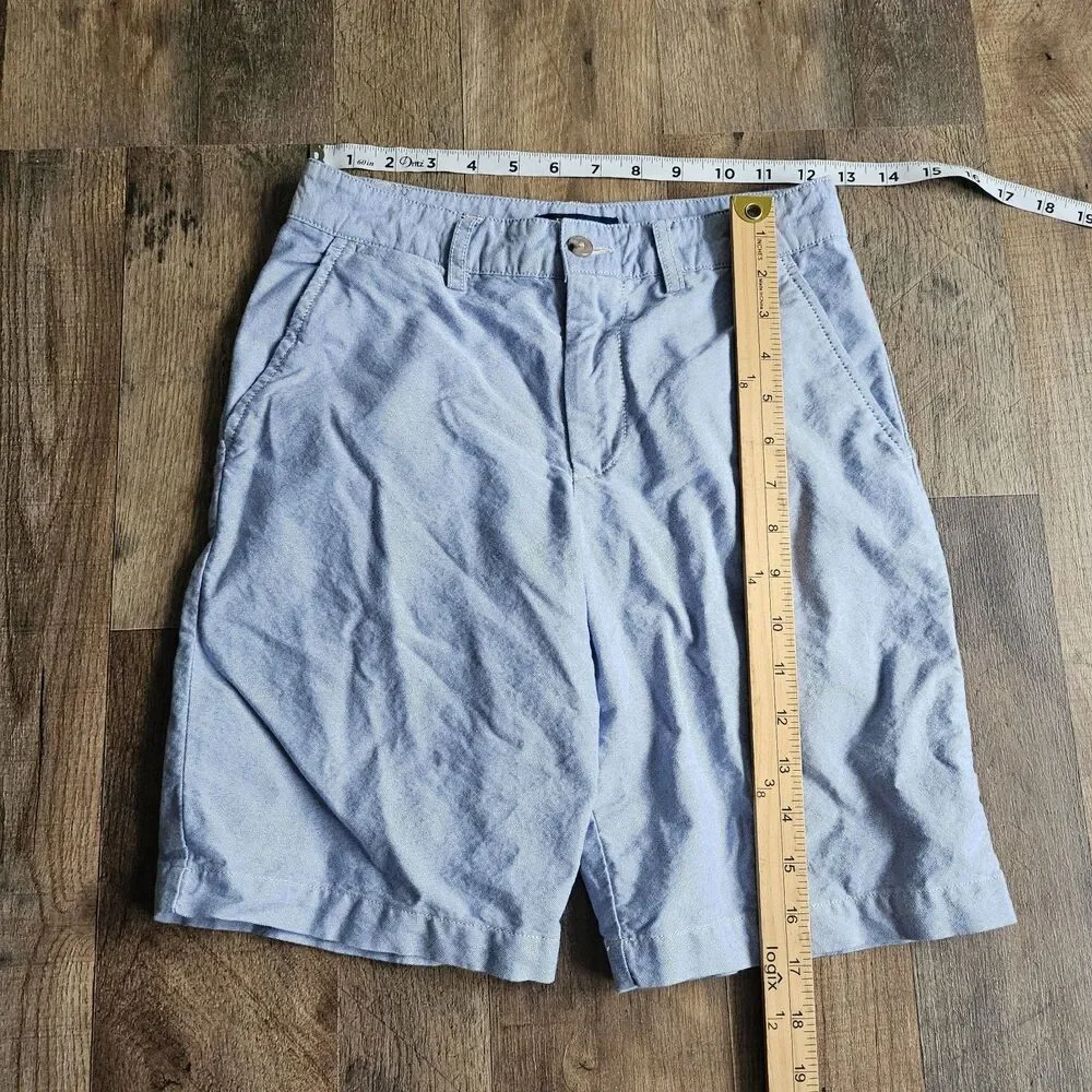 Polo Ralph Lauren Light Blue Oxford Cotton Chino Shorts Youth Size 12 Prep
